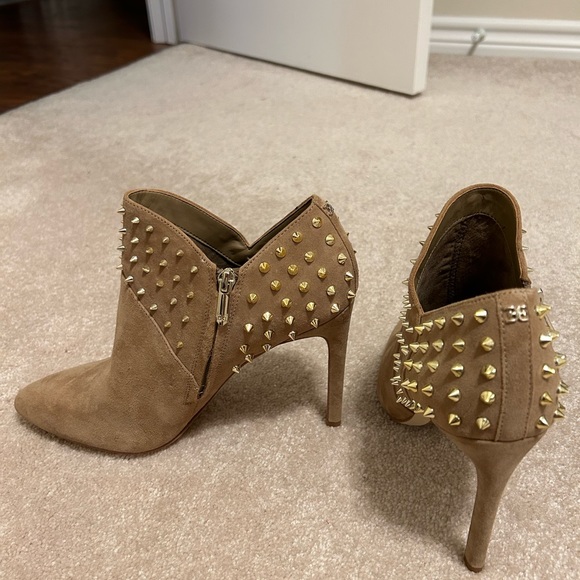 Beige suede booties. Sz 10 Sam Edelman new without box - Picture 5 of 5